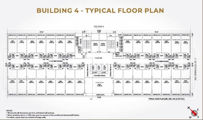 Regency Business Park Building 4 Typical Floor Plan